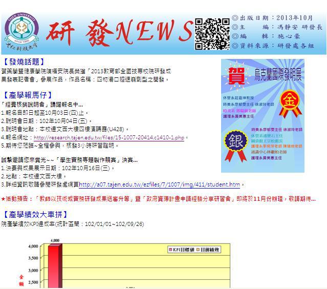 2013年10月份研發月報，請點圖進入